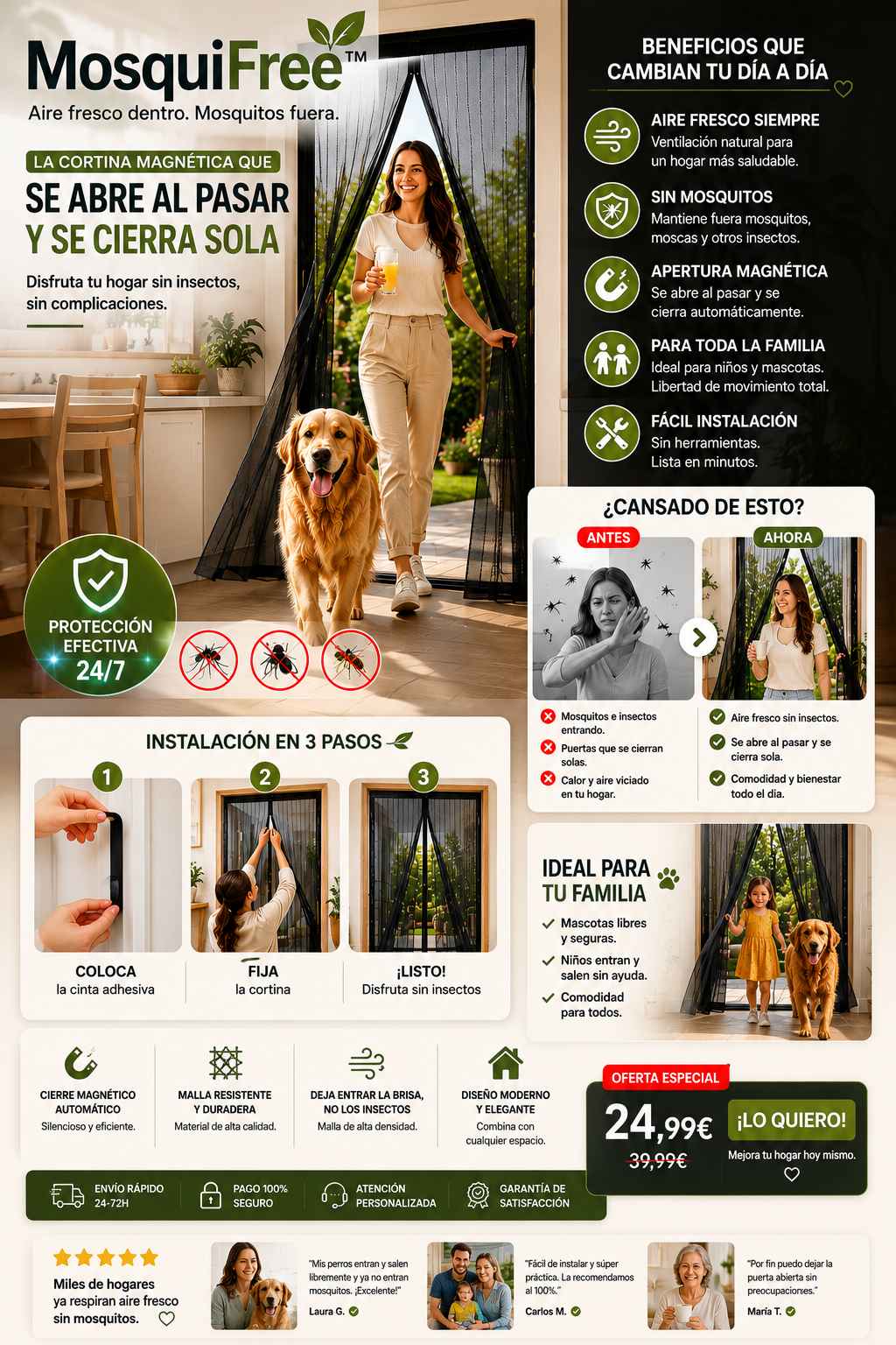 MosquiFree™ "Aire fresco. Cero mosquitos."
