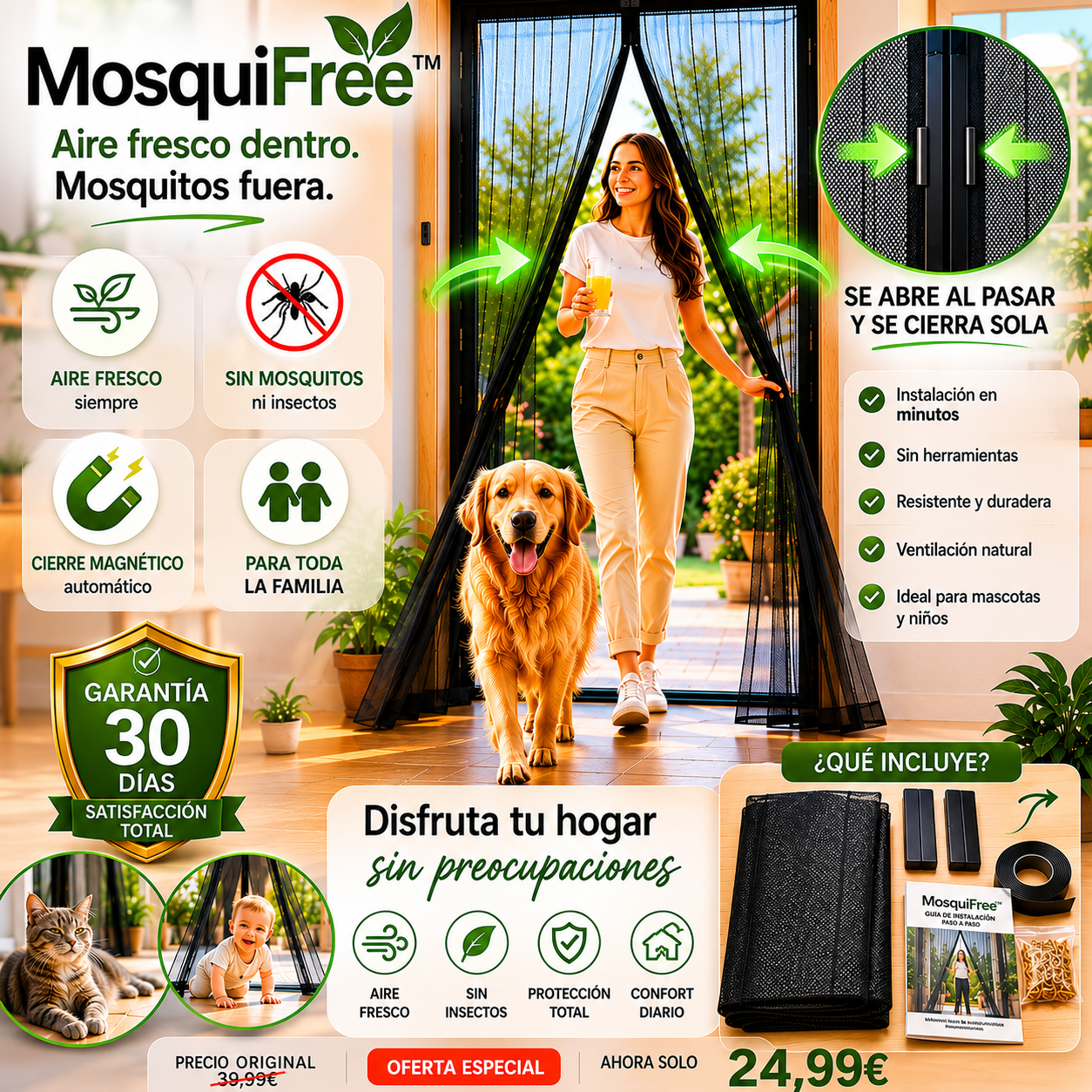 MosquiFree™ "Aire fresco. Cero mosquitos."