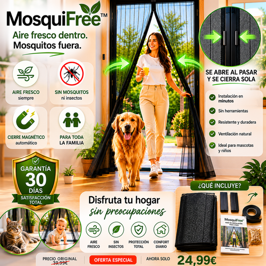 MosquiFree™ "Aire fresco. Cero mosquitos."